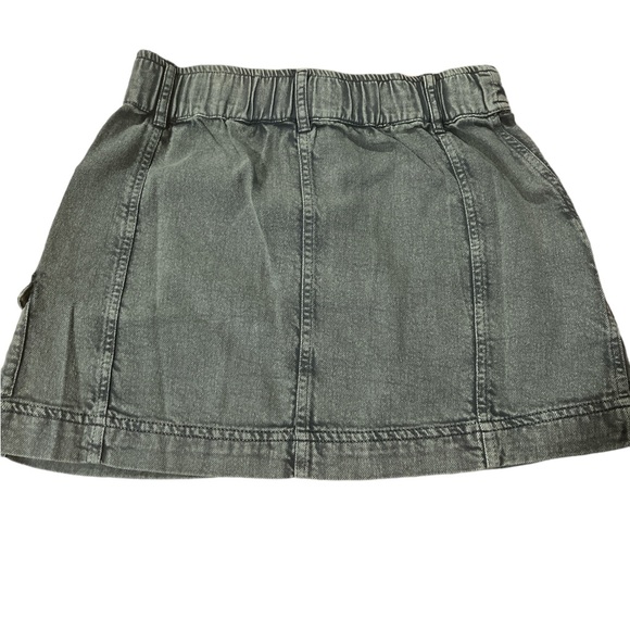 🛍️# 2379 NWT ROXY Cotton Green Jean Mini - Picture 4 of 10